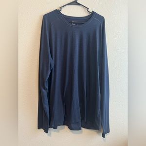 Mens Long Sleeve Shirt by Zella Dark Blue